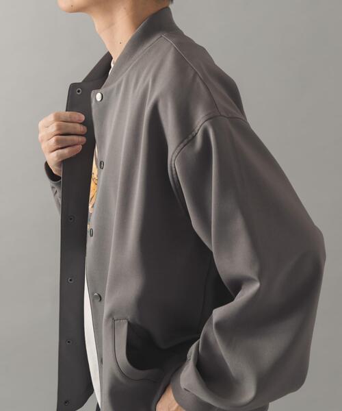 ITEMS URBANRESEARCH（アイテムズ アーバンリサーチ）の「『イージーケア』高機能 ドライタッチスナップブルゾン（ブルゾン・メンズ・カーキ/グレー/スミクロ・LARGE/MEDIUM）」の19枚目の写真