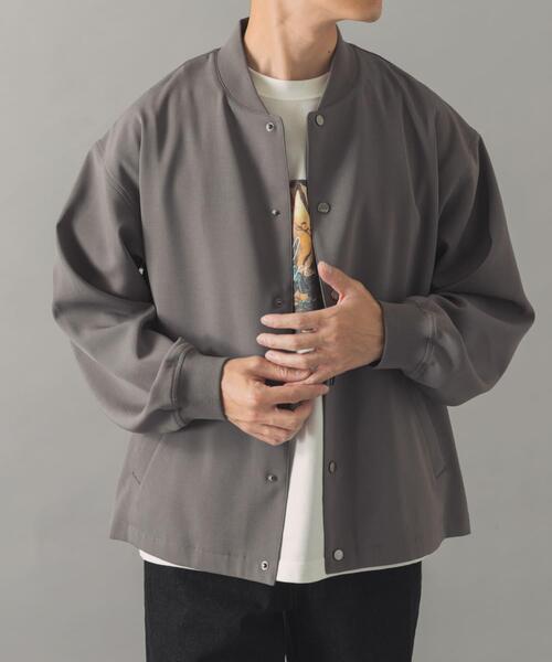 ITEMS URBANRESEARCH（アイテムズ アーバンリサーチ）の「『イージーケア』高機能 ドライタッチスナップブルゾン（ブルゾン・メンズ・カーキ/グレー/スミクロ・LARGE/MEDIUM）」の20枚目の写真