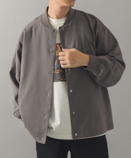 ITEMS URBANRESEARCH（アイテムズ アーバンリサーチ）の「『イージーケア』高機能 ドライタッチスナップブルゾン（ブルゾン・メンズ・カーキ/グレー/スミクロ・LARGE/MEDIUM）」の21枚目の写真