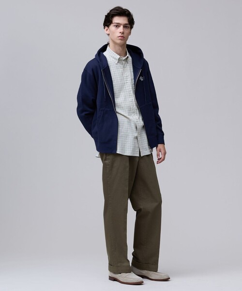 J.PRESS(ジェイプレス)の「グラフィックプリント フルジップパーカー(パーカー・メンズ・ネイビー系/ライトグレー系・LARGE/X-LARGE/MEDIUM/SMALL)」の7枚目の写真