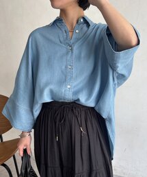 Jena espace merveilleux | ビッグカフスデニムシャツ(シャツ/ブラウス)