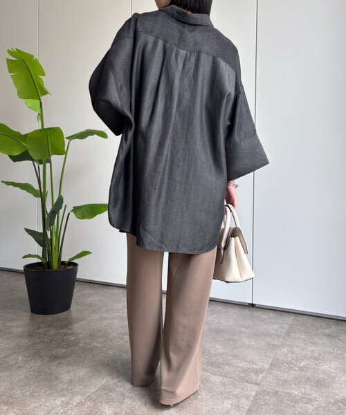 Jena espace merveilleux(ジェナ エスパスメルヴェイユ)の「ビッグカフスデニムシャツ(シャツ/ブラウス・レディース・グレー/ブルー系その他/ブルー・FREE)」の20枚目の写真