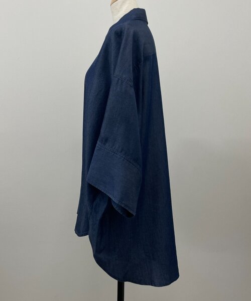Jena espace merveilleux(ジェナ エスパスメルヴェイユ)の「ビッグカフスデニムシャツ(シャツ/ブラウス・レディース・グレー/ブルー系その他/ブルー・FREE)」の8枚目の写真