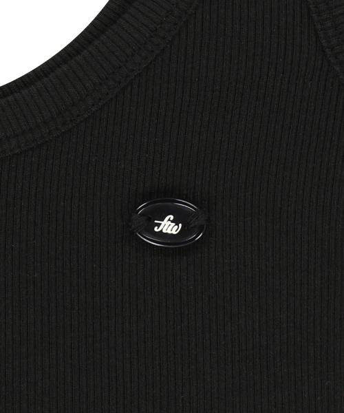 FOR THE WEATHER(フォーザウェザー)の「クロップリブドタンクトップ(ブラック)(Tシャツ/カットソー・レディース・その他・FREE)」の5枚目の写真