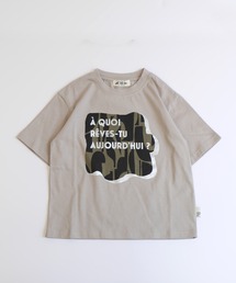 MAKE YOUR DAY（メイクユアデイ）の「キカ柄ロゴプリントTシャツ■パパサイズ（Tシャツ/カットソー）」