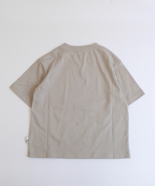 MAKE YOUR DAY(メイクユアデイ)の「キカ柄ロゴプリントTシャツ■パパサイズ(Tシャツ/カットソー・メンズ・グレー/オフホワイト・L/M)」の4枚目の写真