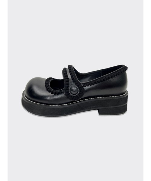 hippu（ヒプ）の「Cherry Jane Women [Black]（バレエシューズ・レディース・その他・25cm/25.5cm/23.5cm/24cm/24.5cm/22.5cm/23cm/22cm）」の2枚目の写真