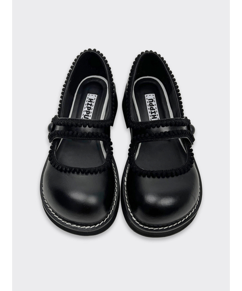 hippu（ヒプ）の「Cherry Jane Women [Black]（バレエシューズ・レディース・その他・25cm/25.5cm/23.5cm/24cm/24.5cm/22.5cm/23cm/22cm）」の3枚目の写真
