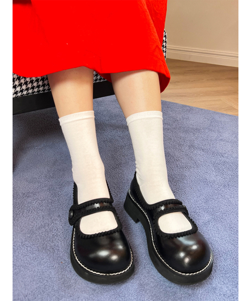 hippu（ヒプ）の「Cherry Jane Women [Black]（バレエシューズ・レディース・その他・25cm/25.5cm/23.5cm/24cm/24.5cm/22.5cm/23cm/22cm）」の4枚目の写真