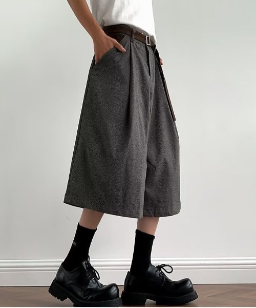 DOUBLE STEAL(ダブルスティール)の「DSタックワイドショーツ(その他パンツ・メンズ・グレー・X-LARGE/LARGE/MEDIUM)」の6枚目の写真