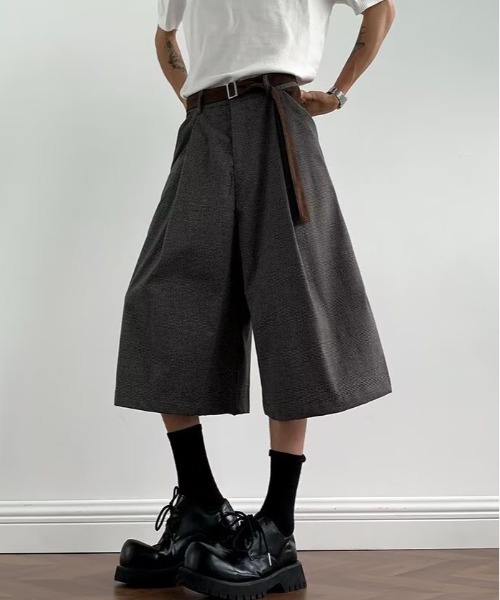 DOUBLE STEAL(ダブルスティール)の「DSタックワイドショーツ(その他パンツ・メンズ・グレー・X-LARGE/LARGE/MEDIUM)」の5枚目の写真