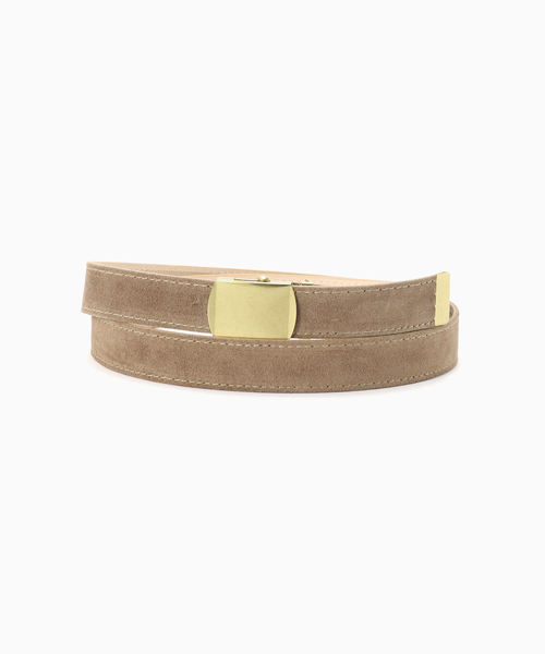 MASTER&Co(マスターアンドコー)の「MASTER&Co. × JOURNAL STANDARD / 別注 VELOUR 24mm BELT(ベルト・メンズ・ベージュ/カーキ/レッド・FREE)」の1枚目の写真