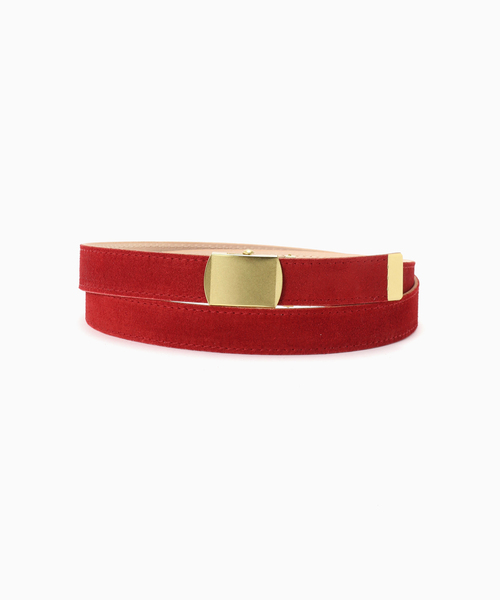 MASTER&Co(マスターアンドコー)の「MASTER&Co. × JOURNAL STANDARD / 別注 VELOUR 24mm BELT(ベルト・メンズ・ベージュ/カーキ/レッド・FREE)」の3枚目の写真
