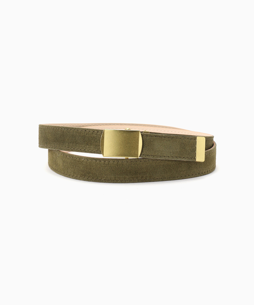MASTER&Co(マスターアンドコー)の「MASTER&Co. × JOURNAL STANDARD / 別注 VELOUR 24mm BELT(ベルト・メンズ・ベージュ/カーキ/レッド・FREE)」の2枚目の写真