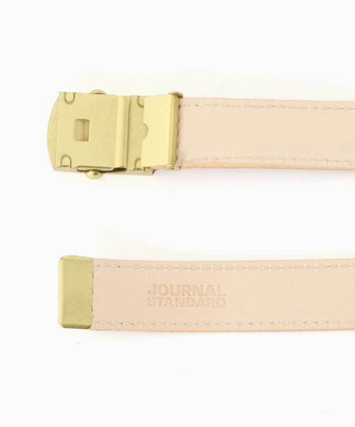 MASTER&Co(マスターアンドコー)の「MASTER&Co. × JOURNAL STANDARD / 別注 VELOUR 24mm BELT(ベルト・メンズ・ベージュ/カーキ/レッド・FREE)」の5枚目の写真