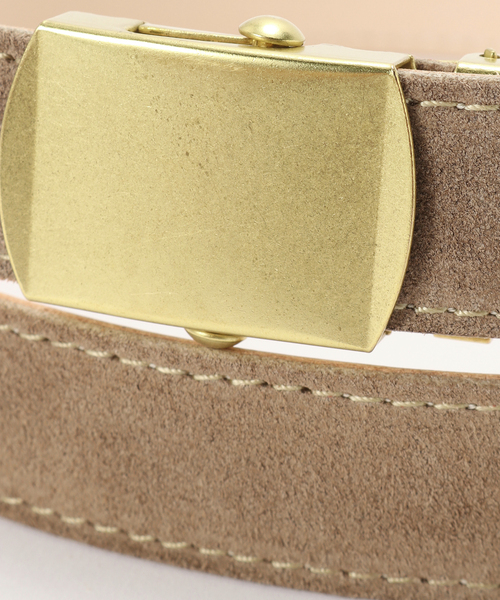 MASTER&Co(マスターアンドコー)の「MASTER&Co. × JOURNAL STANDARD / 別注 VELOUR 24mm BELT(ベルト・メンズ・ベージュ/カーキ/レッド・FREE)」の6枚目の写真