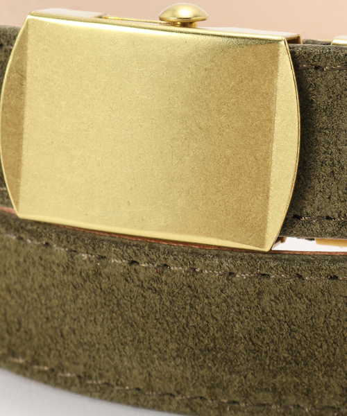 MASTER&Co(マスターアンドコー)の「MASTER&Co. × JOURNAL STANDARD / 別注 VELOUR 24mm BELT(ベルト・メンズ・ベージュ/カーキ/レッド・FREE)」の7枚目の写真