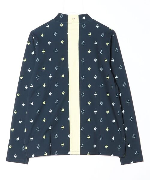 le coq sportif GOLF（ルコックスポルティフゴルフ）の「ルコックゴルフ　総柄モックネックシャツ（その他トップス・レディース・ネイビー/ホワイト/ベージュ・L/XL/M/XXL/S）」の4枚目の写真