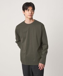 オーガニック コットン ポンチ クルーネック 長袖 Tシャツ