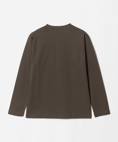 green label relaxing(グリーンレーベルリラクシング)の「オーガニック コットン ポンチ クルーネック 長袖 Tシャツ(Tシャツ/カットソー・メンズ・ダークブラウン/ライトグレー/ダークグリーン/ホワイト・XL/L/S/M/XXL)」の13枚目の写真