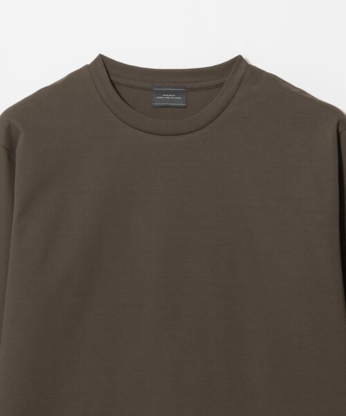 green label relaxing(グリーンレーベルリラクシング)の「オーガニック コットン ポンチ クルーネック 長袖 Tシャツ(Tシャツ/カットソー・メンズ・ダークブラウン/ライトグレー/ダークグリーン/ホワイト・XL/L/S/M/XXL)」の14枚目の写真