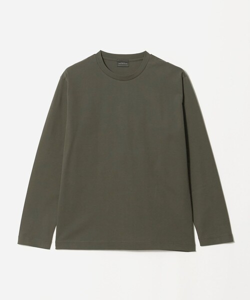 green label relaxing(グリーンレーベルリラクシング)の「オーガニック コットン ポンチ クルーネック 長袖 Tシャツ(Tシャツ/カットソー・メンズ・ダークブラウン/ライトグレー/ダークグリーン/ホワイト・XL/L/S/M/XXL)」の17枚目の写真