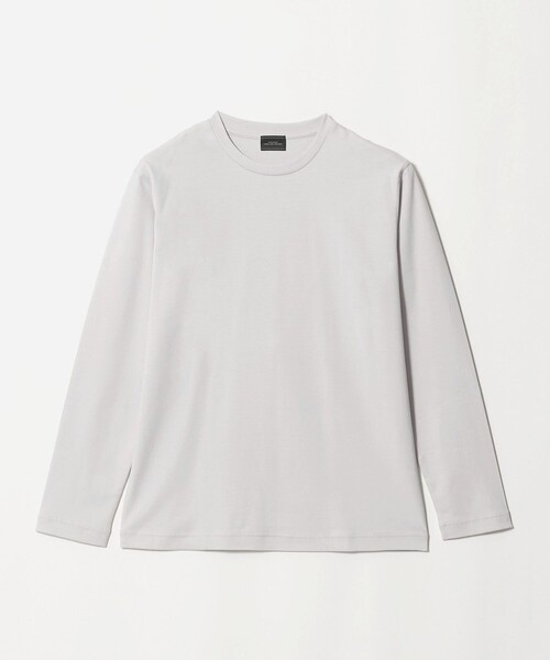 green label relaxing(グリーンレーベルリラクシング)の「オーガニック コットン ポンチ クルーネック 長袖 Tシャツ(Tシャツ/カットソー・メンズ・ダークブラウン/ライトグレー/ダークグリーン/ホワイト・XL/L/S/M/XXL)」の20枚目の写真