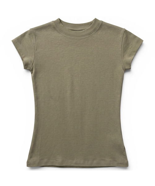 BUTTON SEOUL（ボタンソウル）の「[ウィメンズ] ベーシックエッセンシャルコットンショートスリーブ (6 COLORS)（Tシャツ/カットソー・レディース・ホワイト/ブラック/グレー/イエロー/サンドベージュ/シャーベット・SMALL/MEDIUM/LARGE）」の4枚目の写真