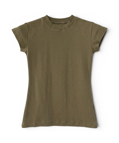 BUTTON SEOUL（ボタンソウル）の「[ウィメンズ] ベーシックエッセンシャルコットンショートスリーブ (6 COLORS)（Tシャツ/カットソー・レディース・ホワイト/ブラック/グレー/イエロー/サンドベージュ/シャーベット・SMALL/MEDIUM/LARGE）」の2枚目の写真