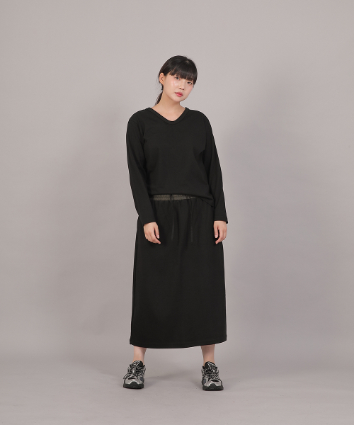 SAINTCREW(セントクルー)の「ミニマル16sコットンVネック長袖TシャツMMV-8A15ブラック(Tシャツ/カットソー・レディース・その他・FREE)」の8枚目の写真