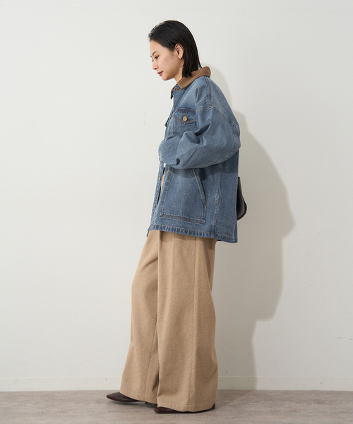 JOURNAL STANDARD(ジャーナルスタンダード)の「《追加》10OZデニム ブルゾン(デニムジャケット・レディース・ブルー系その他・FREE)」の2枚目の写真