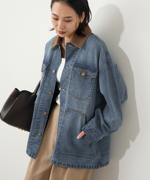 JOURNAL STANDARD(ジャーナルスタンダード)の「《追加》10OZデニム ブルゾン(デニムジャケット・レディース・ブルー系その他・FREE)」の3枚目の写真