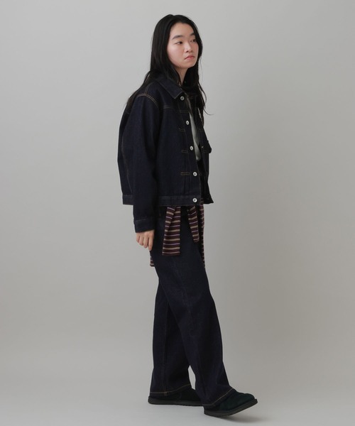 LAKOLE(ラコレ)の「デニムジャケット(WOMEN) / 1068081(デニムジャケット・レディース・インディゴブルー/ブラック・SMALL/MEDIUM/LARGE)」の5枚目の写真