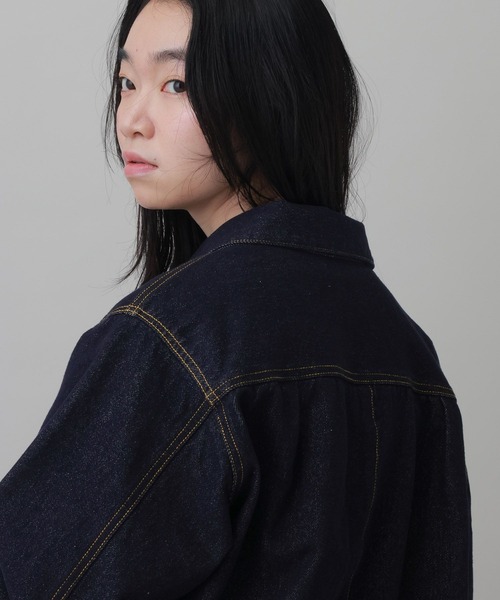LAKOLE(ラコレ)の「デニムジャケット(WOMEN) / 1068081(デニムジャケット・レディース・インディゴブルー/ブラック・SMALL/MEDIUM/LARGE)」の11枚目の写真