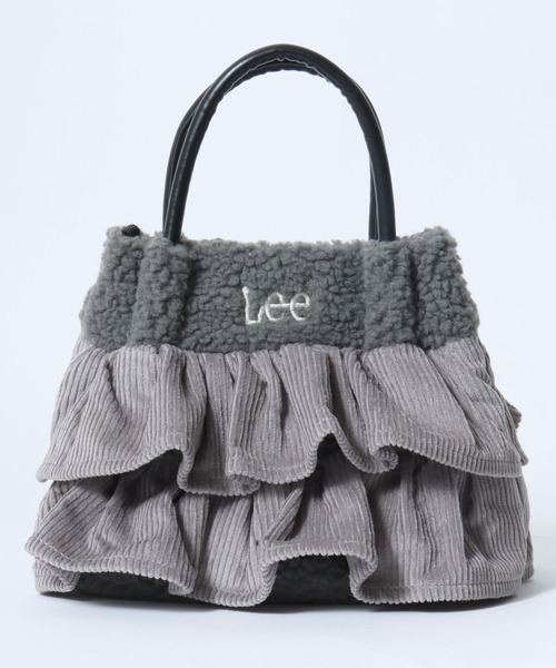 Lee(リー)の「Lee(リー)ボア×コーデュロイ フリル 2WAYバッグ/ショルダーバッグ/ハンドバッグ/ミニバッグ(ショルダーバッグ・レディース・ベージュ/グレー/レオパード/ブラック・FREE)」の9枚目の写真
