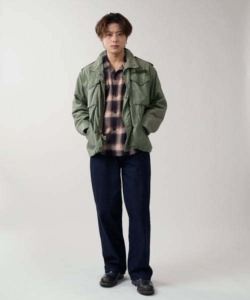 WAIPER.inc(ワイパーインク)の「【ZOZO限定】ヘビーオンスストレート5ポケットデニムパンツ(デニムパンツ・メンズ・ワンウォッシュ・S/XL/L/M)」の2枚目の写真