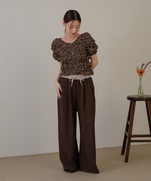 raffime(ラフィミー)の「【Raffime】【柄アソート展開】2タックイージーワイドパンツ(その他パンツ・レディース・チャコールグレー/ブラウン系その他/ダークブラウン・MEDIUM/SMALL)」の20枚目の写真