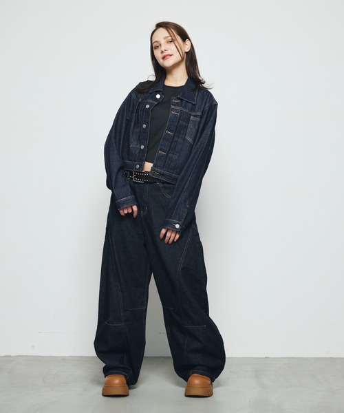 DAZE(デイズ)の「ステッチライン バルーンワイドデニムパンツ(デニムパンツ・メンズ・インディゴブルー・SMALL/MEDIUM/LARGE)」の6枚目の写真