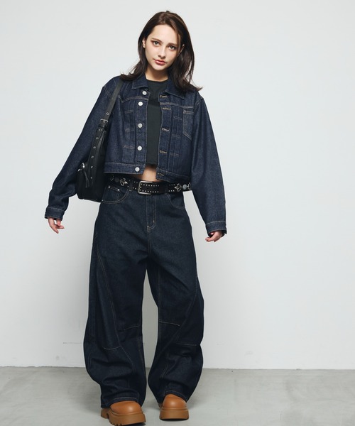 DAZE(デイズ)の「ステッチライン バルーンワイドデニムパンツ(デニムパンツ・メンズ・インディゴブルー・SMALL/MEDIUM/LARGE)」の11枚目の写真