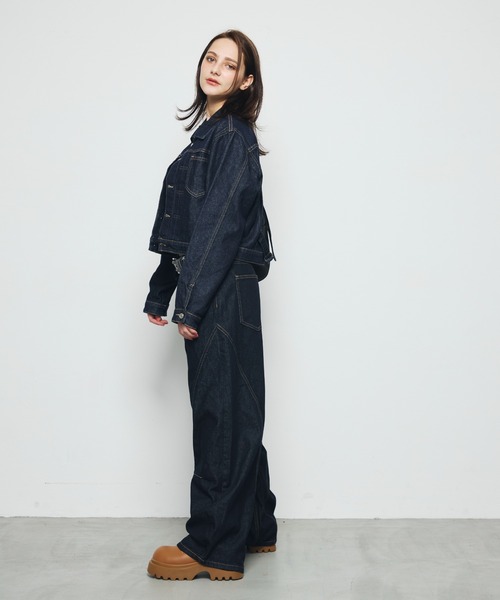 DAZE(デイズ)の「ステッチライン バルーンワイドデニムパンツ(デニムパンツ・メンズ・インディゴブルー・SMALL/MEDIUM/LARGE)」の13枚目の写真