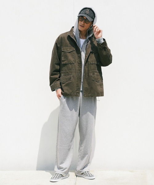 BAYFLOW(ベイフロー)の「フェードM-65ジャケット(ミリタリージャケット・メンズ・ブラック/カーキ/ブラウン・MEDIUM/LARGE)」の8枚目の写真