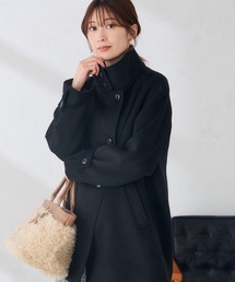【WEB限定】スタンドカラー ミディ コート
