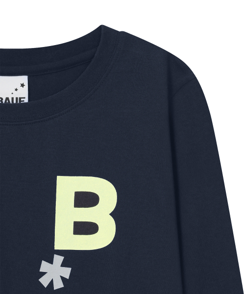BAUF（バウフ）の「Bロゴスリムフィットロングスリーブ[ネイビー]（Tシャツ/カットソー・レディース・その他・FREE）」の4枚目の写真