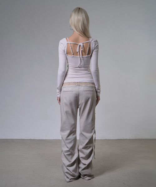 FANCY CLUB(ファンシークラブ)の「レースレイヤードロングスリーブ (IVORY) F26ZB522(Tシャツ/カットソー・レディース・その他・FREE)」の6枚目の写真