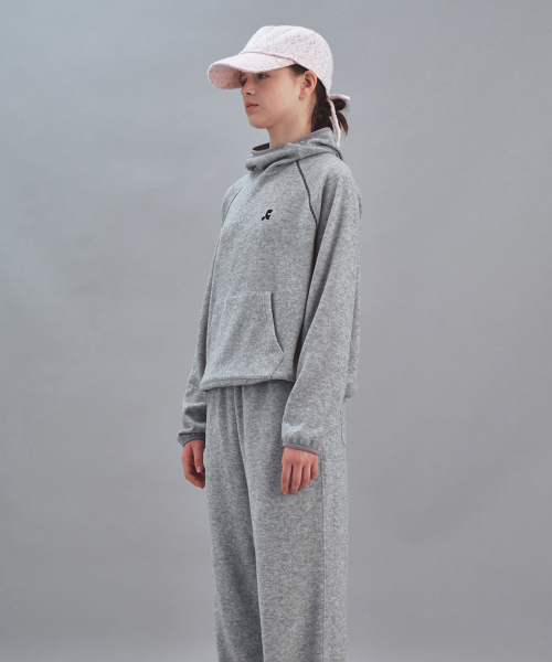 Rest&Recreation（レストアンドレクリエーション）の「STITCH KNIT HOODIE - GREY（パーカー・メンズ・その他・ONE SIZE）」の2枚目の写真