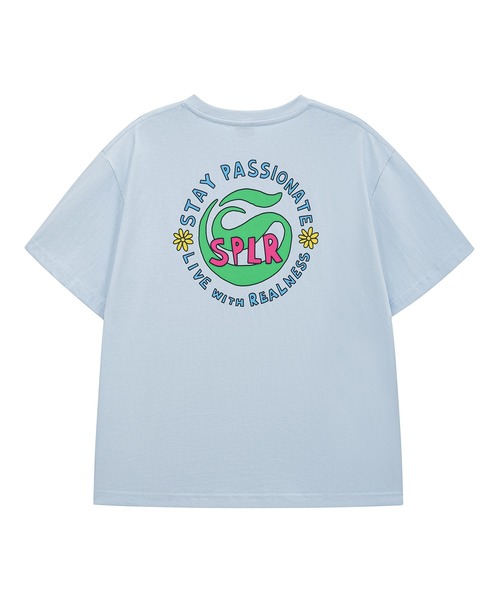 SPLR(エス・ピー・エル・アール)の「SPLR/エスピーエルアール Bloom Tee Tシャツ メンズ 秋物 秋服 2026年秋冬(Tシャツ/カットソー・メンズ・ブルー・XL)」の1枚目の写真