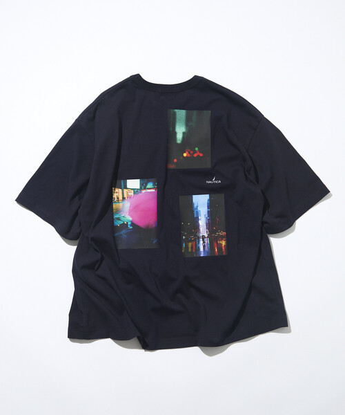 NAUTICA(ノーティカ)の「NAUTICA/ノーティカ Jiro Konami TEE 2(Tシャツ/カットソー・メンズ・ホワイト/ネイビー・MEDIUM/LARGE/SMALL)」の2枚目の写真