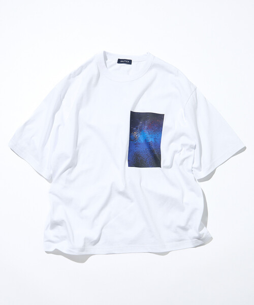 NAUTICA(ノーティカ)の「NAUTICA/ノーティカ Jiro Konami TEE 2(Tシャツ/カットソー・メンズ・ホワイト/ネイビー・MEDIUM/LARGE/SMALL)」の12枚目の写真