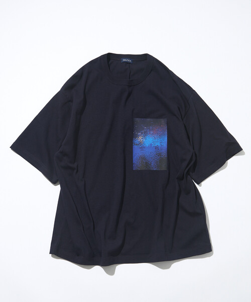 NAUTICA(ノーティカ)の「NAUTICA/ノーティカ Jiro Konami TEE 2(Tシャツ/カットソー・メンズ・ホワイト/ネイビー・MEDIUM/LARGE/SMALL)」の9枚目の写真