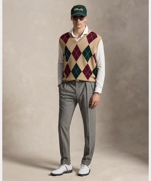 POLO GOLF(ポロ ゴルフ)の「ビッグ フィット パフォーマンス アーガイル セーター ベスト(ベスト・メンズ・グリーン・S/M/L/XS)」の7枚目の写真